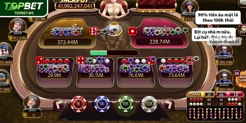 Soi cầu Xóc Đĩa livestream Topbet xen kẽ